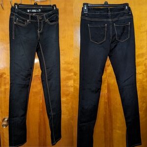 [Teen's] Black Skinny Jeans with Contrast Stitching